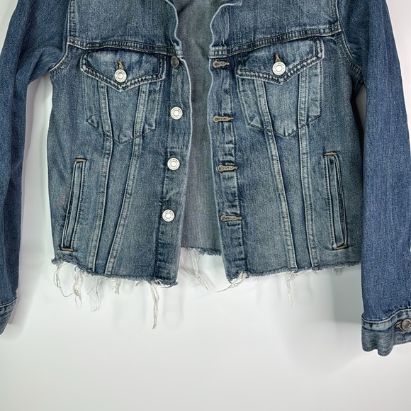 Lucky Brand The Tomboy Trucker Denim Jacket Size Small - Picture 3 of 9